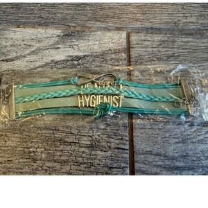 Dental Hygienist Bracelet Dentist Infinity Tooth Charm Jewelry Teeth Gift NWT